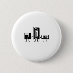 Retro Vintage Never Forget Cette Tape 6 Cm Round Badge