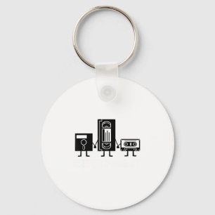Retro Vintage Never Forget Cette Tape Key Ring