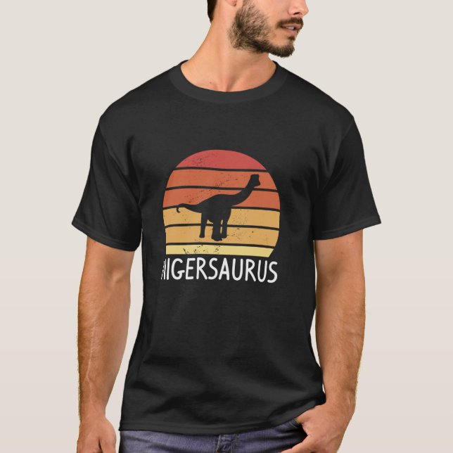 Retro Vintage Nigersaurus Dinosaur Lover Dinosaurs T-Shirt (Front)