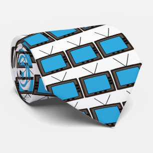 Retro Vintage Old Television Tie