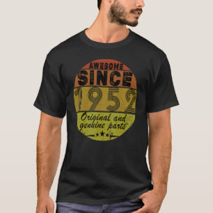 Retro Vintage Original And Genuine Parts 70th Bir T-Shirt