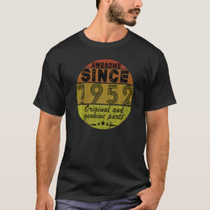 Retro Vintage Original And Genuine Parts 70th Bir T-Shirt