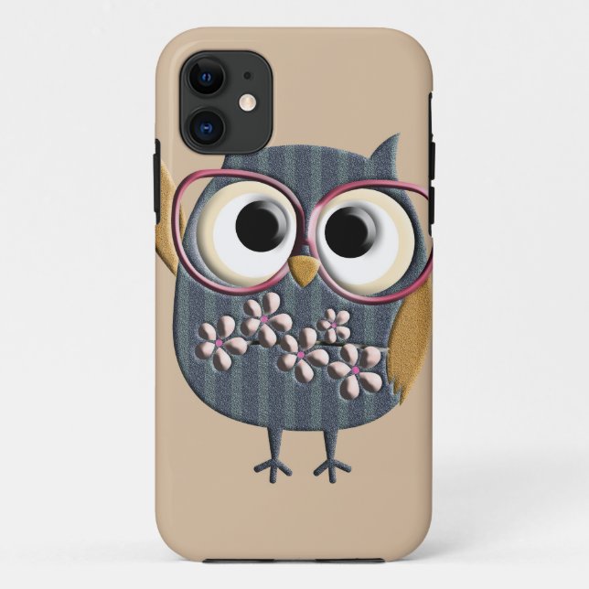 Retro Vintage Owl Case-Mate iPhone Case (Back)