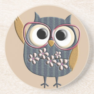 Retro Vintage Owl Coaster