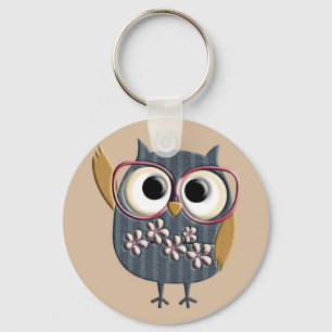 Retro Vintage Owl Key Ring