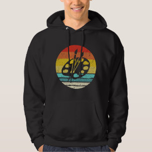 Retro Vintage Paint Palette Costume Artist Art Tea Hoodie