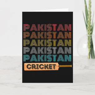 Retro Vintage Pakistan Cricket Card