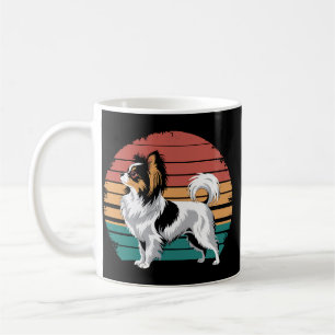 Retro Vintage Papillon Dog Lover Animal Papillon Coffee Mug