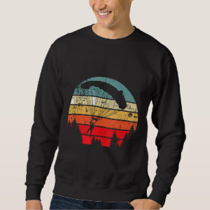 Retro Vintage Parachute Skydiver Skydiving Gift Sweatshirt