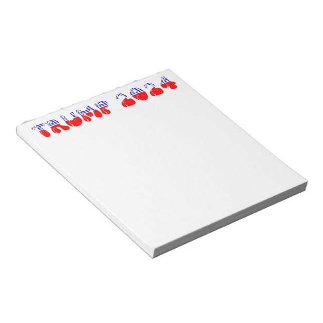 Retro Vintage Patriotic Trump 2024 Notepad (Angled)