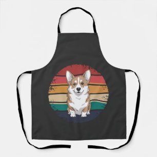 Retro Vintage Pembroke Welsh Corgi Lover Dog Gifts Apron