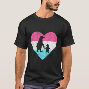 Retro Vintage Penguin Gift For Women Or Girls T-Shirt