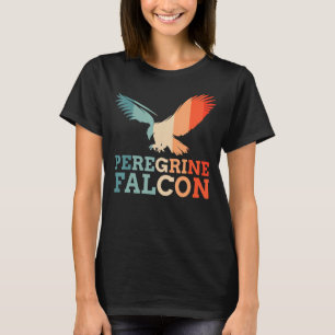 Retro Vintage Peregrine Falcon Bird Silhouette Sun T-Shirt