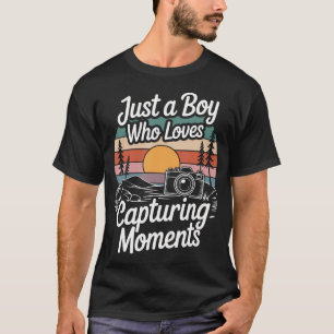 Retro Vintage Photographer Camera Photography Humo T-Shirt