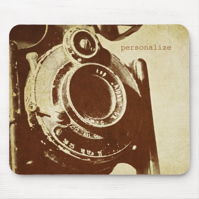 Retro Vintage Photography Mouse Pad (Front)