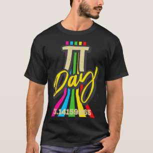 Retro Vintage Pi Day 3.14 Funny Math Geek Science T-Shirt