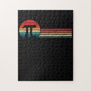 Retro Vintage Pi Day 3.14 Funny Math Nerd Gift Jigsaw Puzzle