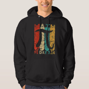 Retro Vintage Pi Day 3 14 Symbol Pi Math Geek Infi Hoodie