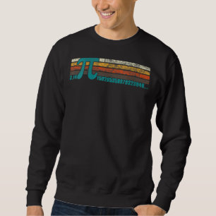 Retro Vintage Pi Day 3 14 Symbol Pi Math Geek Infi Sweatshirt