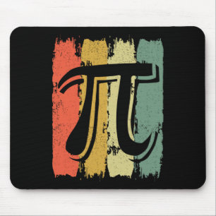 Retro Vintage Pi Math Geek Mathematician Pi Day Mouse Pad