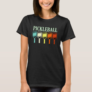 Retro Vintage Pickleball Paddle Sports Player Coac T-Shirt