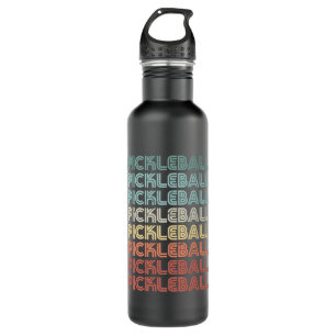 Retro Vintage Pickleball Player Gift 710 Ml Water Bottle