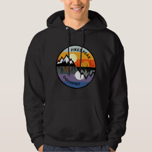 Retro Vintage Pikes Peak, Colorado Souvenir Campin Hoodie
