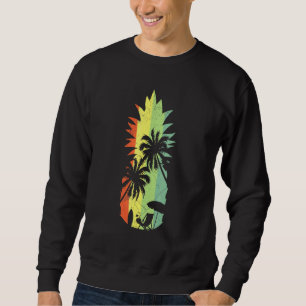 Retro Vintage Pineapple Aloha Beaches Hawaiian Haw Sweatshirt