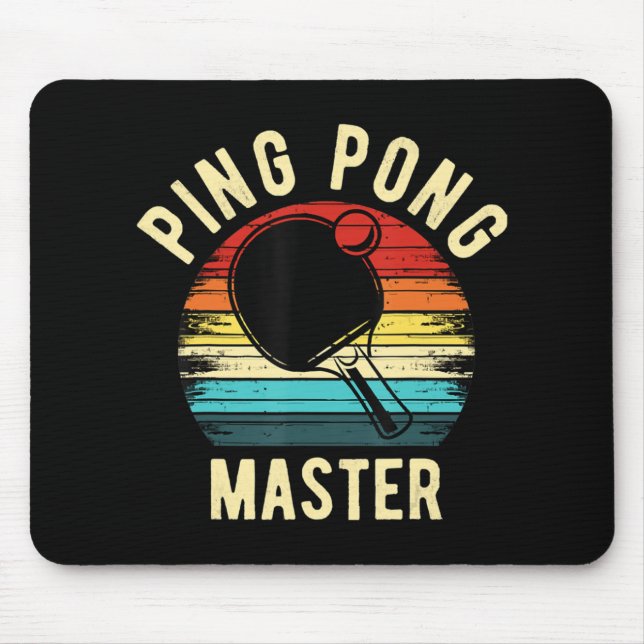 Retro Vintage PingPong  Mouse Pad (Front)
