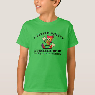 Retro Vintage Pizza Cartoon T-Shirt