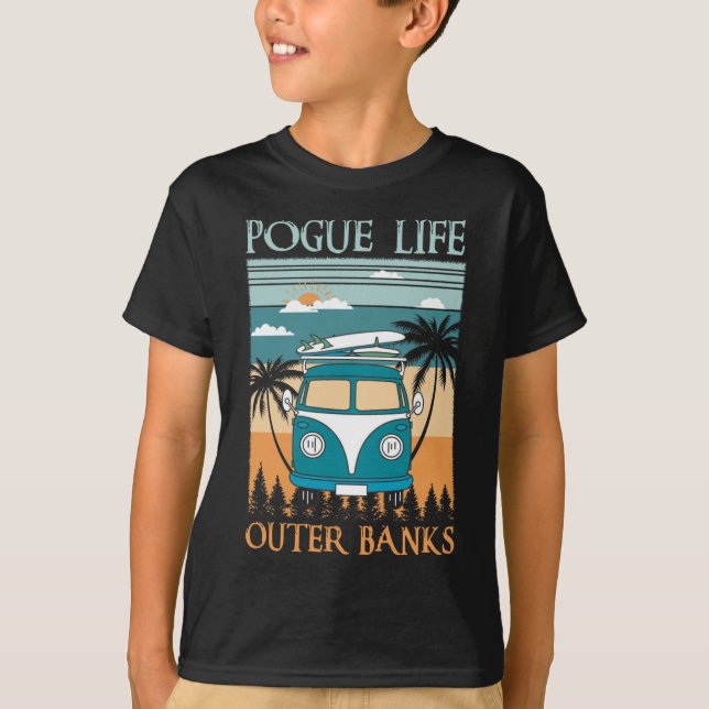Retro Vintage Pogue Life Outer Banks T-Shirt (Front)