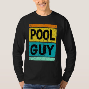 Retro Vintage Pool Guy Swimming For Him T-Shirt