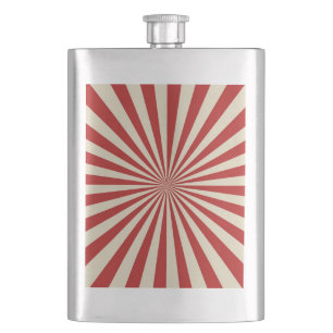 Retro Vintage Popcorn Classic Spinning Wheel Decor Hip Flask