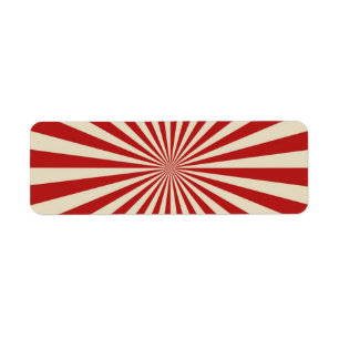 Retro Vintage Popcorn Classic Spinning Wheel Return Address Label