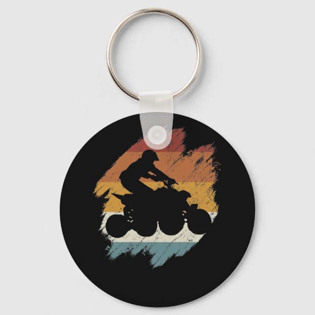 Retro vintage Quad Key Ring (Front)