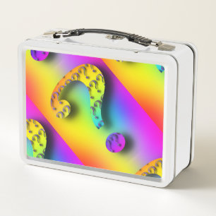 Retro Vintage QUESTION MARK Retro Vintage Metal Lunch Box