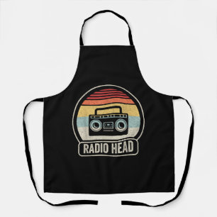 Retro Vintage Radio Head Apron