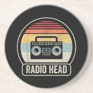 Retro Vintage Radio Head Coaster