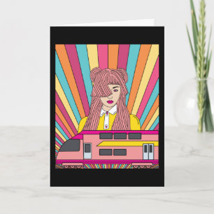 Retro Vintage Railroad Card