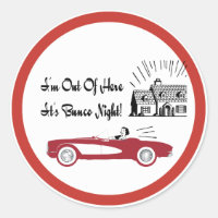 Retro Vintage Red Convertible Bunco