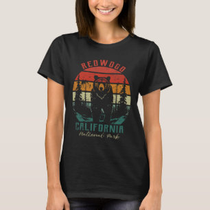 Retro Vintage Redwood National Park For Kids Hikin T-Shirt