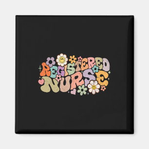 Retro Vintage Registered Nurse Nursing Rn Funny Magnet