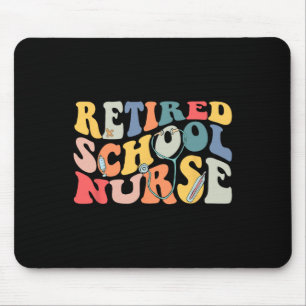 Retro Vintage Retired School Nurse Retirement Part Mouse Pad