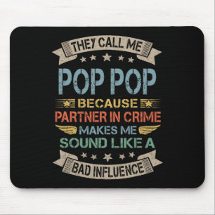 Retro Vintage Rock And Roll Papa Guitar Fathers Da Mouse Pad
