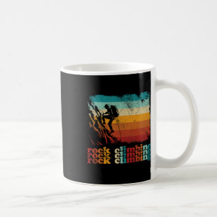 Retro Vintage Rock Climbing Climber Rock Climbing Coffee Mug