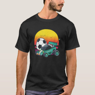 Retro Vintage Rocket RC Soccer Car League T-Shirt
