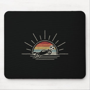 Retro Vintage Rocket Soccer Car Mouse Pad