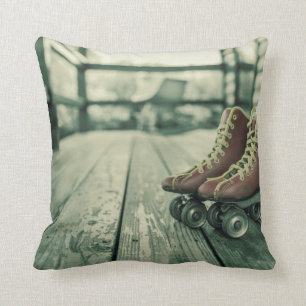 Retro Vintage Roller Skates Cushion