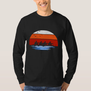 Retro Vintage Rowing Crew Watersports Rower Team T-Shirt