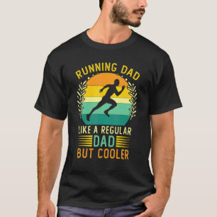 Retro Vintage Running Dad Father's Day Runner Dadd T-Shirt